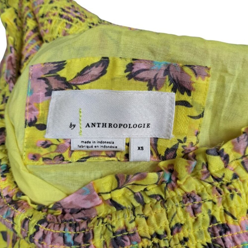 Anthropologie Clarabella Yellow Floral Maxi Skirt Sz. XS - Picture 7 of 10